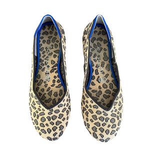 ROTHY’S RETIRED LEOPARD SPOTTED ROUND TOE FLATS SIZE 11 ( NO BOX )